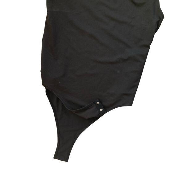 NEW Aqua Bodysuit Fitted Black Spandex Size Large - Picture 5 of 6